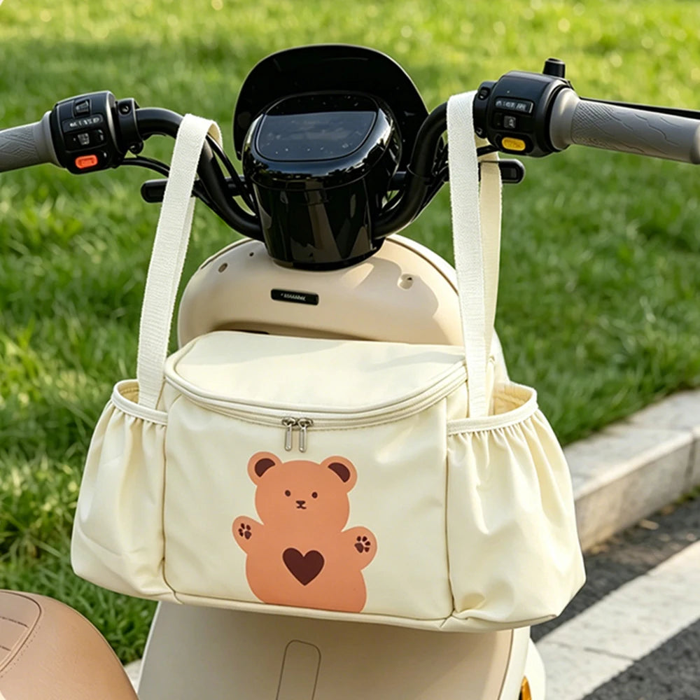 Waterproof Bear Pattern Handlebar Bag – Bike & Scooter