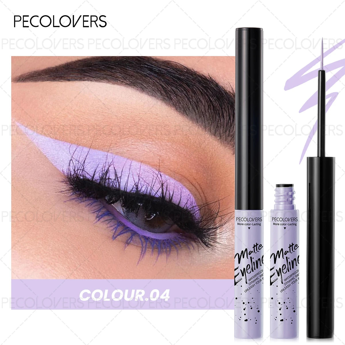 Ultra-Fine Multicolor Waterproof Liquid Eyeliner – Long-Lasting