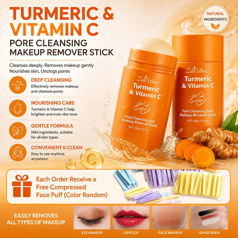 ZaiDoc Turmeric & Vitamin C Makeup Remover Pore Cleansing Stick