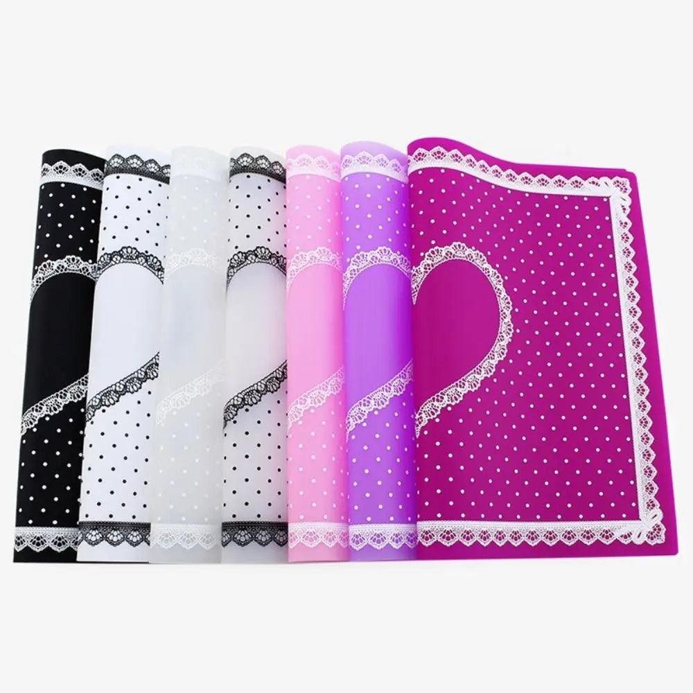 Silicone Nail Art Mat – Foldable Non-Slip Lace Hand Pillow Pad