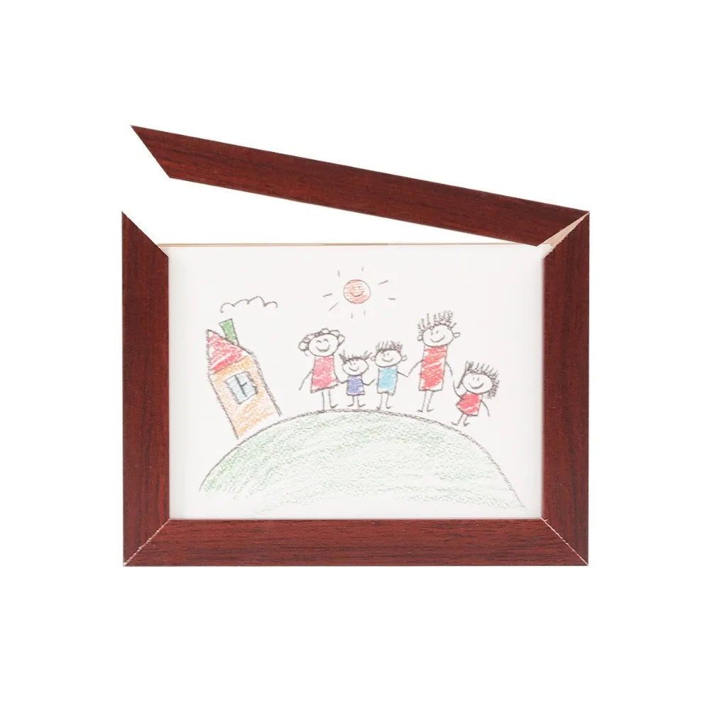 Wooden Kids Art Frame – Rotatable Changeable Display