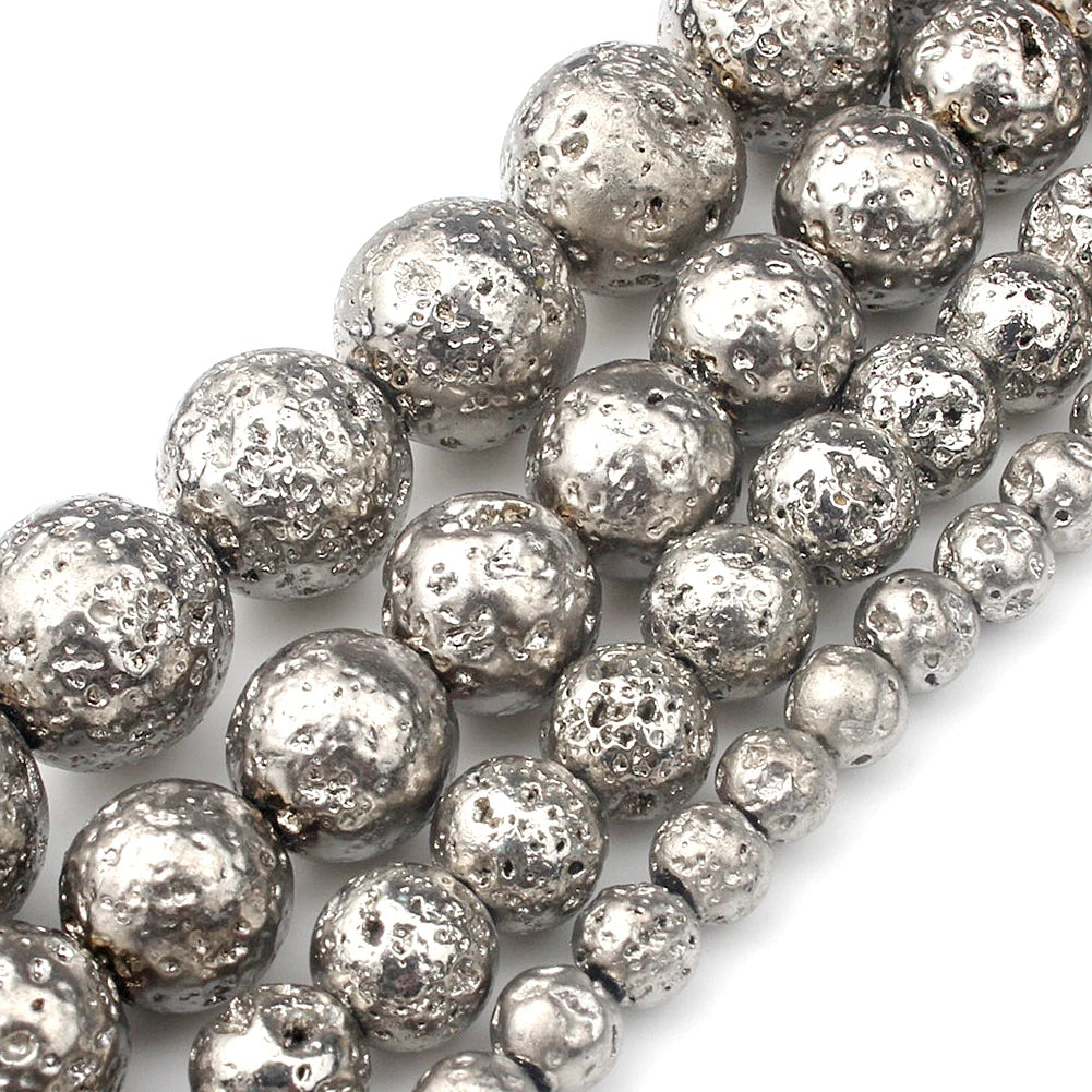 Yooperlite Fire Sodalite Round Stone Beads – 15" Jewelry Strand