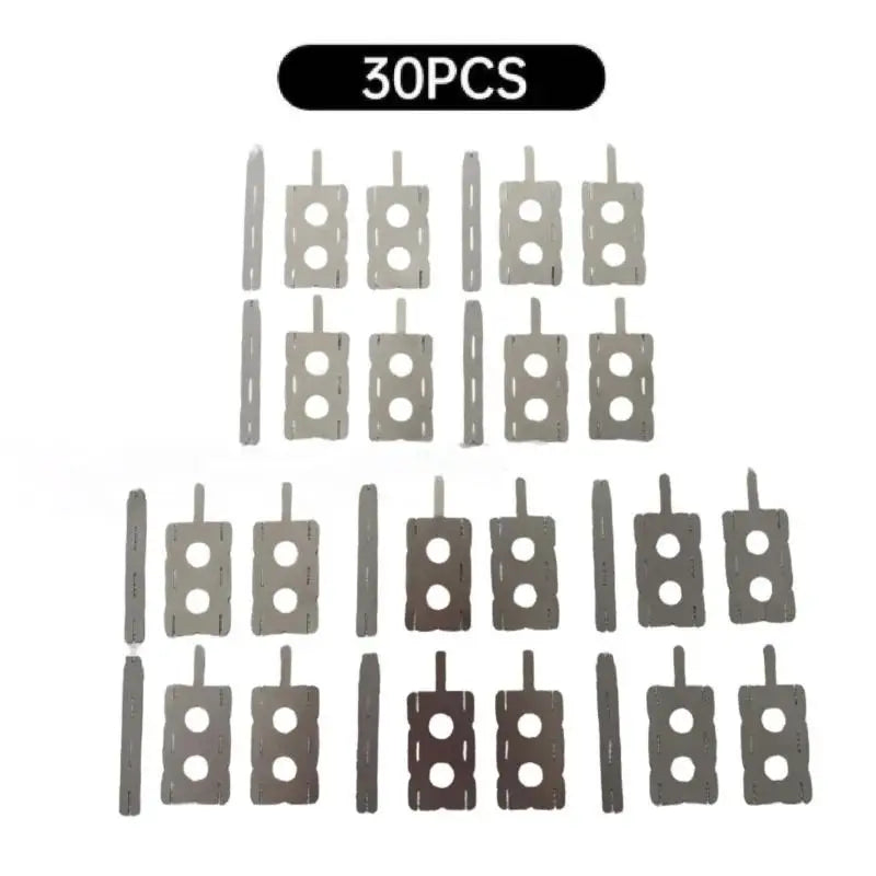 30-Pack 18650 Nickel Strips – Battery Spot Welding Sheets