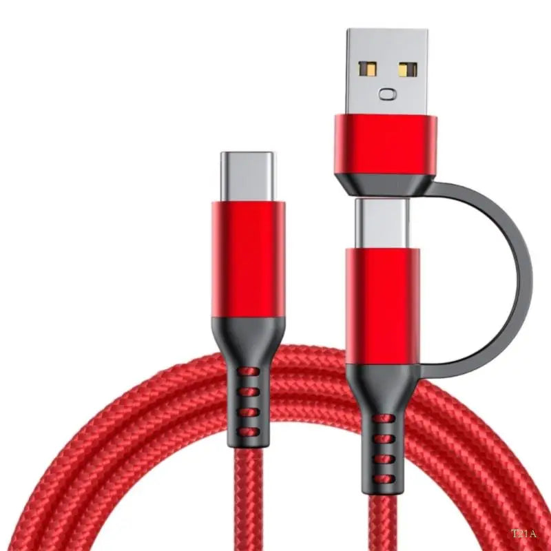 USB-A to USB-C 60W Fast Charging Cable – 1m Nylon Braided