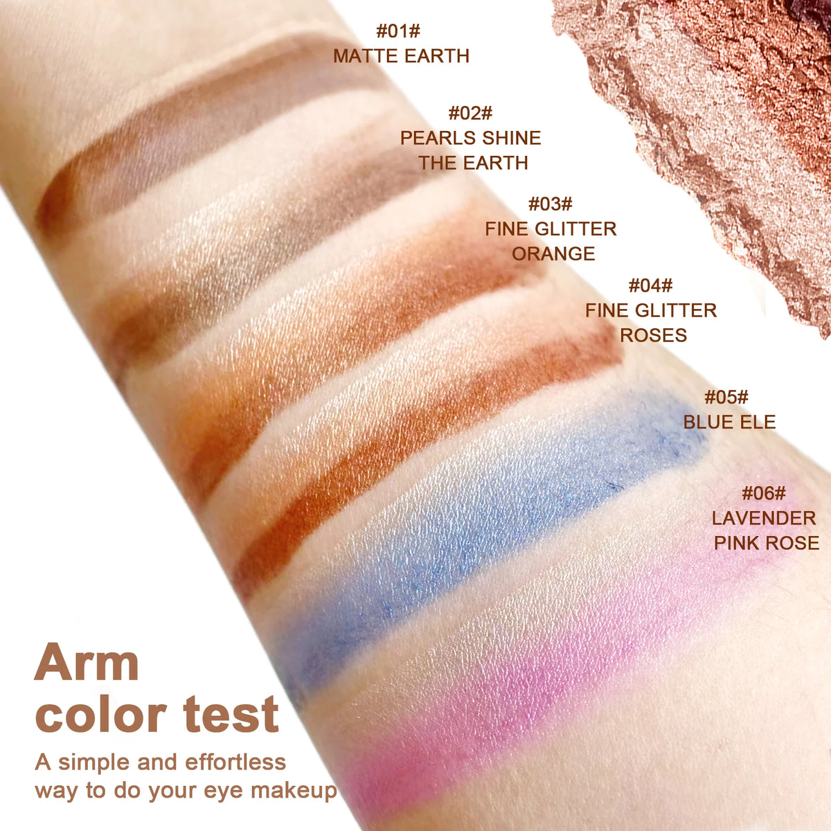 ZaiDoc 3-in-1 Eyeshadow Stick – Glitter Shimmer Matte 3.5g