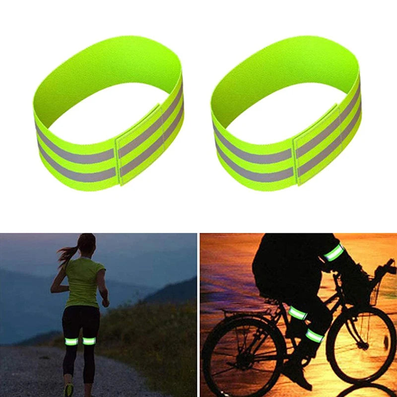 Reflective Elastic Safety Bands – Arm, Wrist & Ankle Straps (2-Pack)