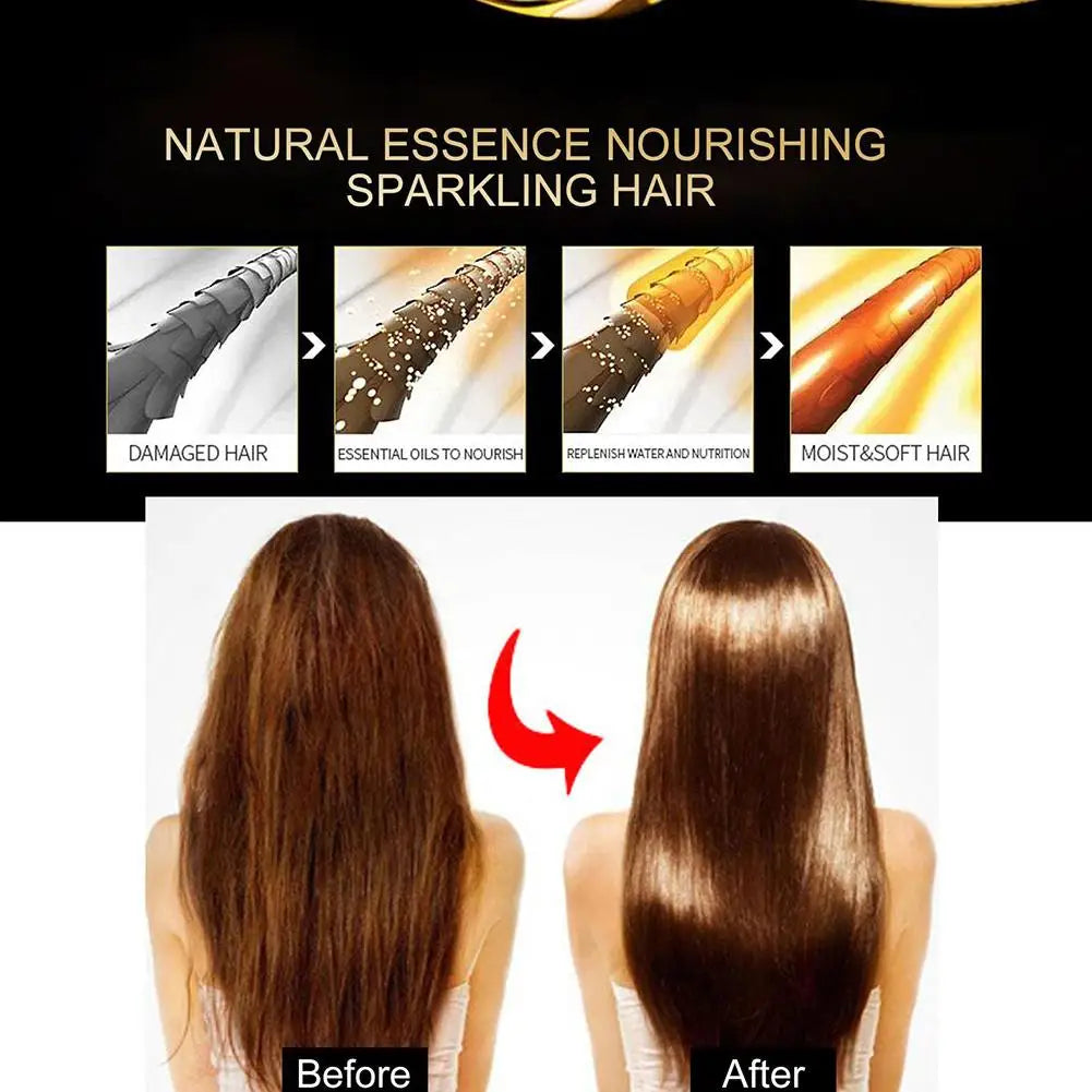 Rose Essence Hair Oil Capsules – Leave-In Anti-Frizz Serum 30pc
