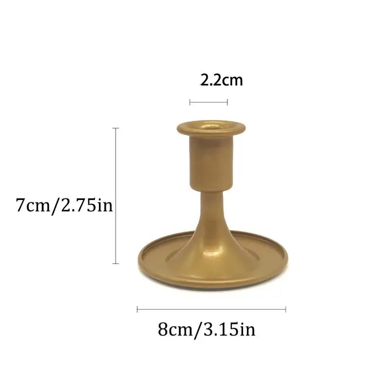 Vintage Metal Chamberstick Candle Holder – Teacup Handle