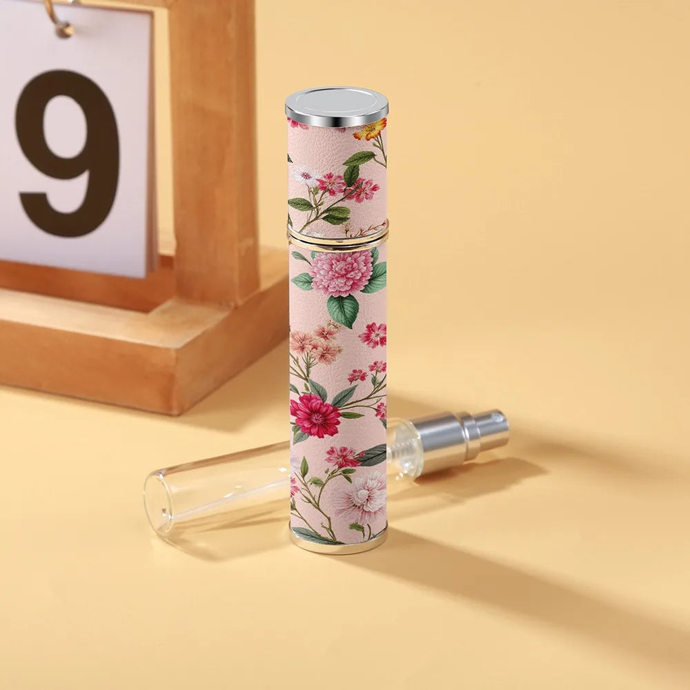 PU Leather 10ml Refillable Perfume Spray Bottle | Travel