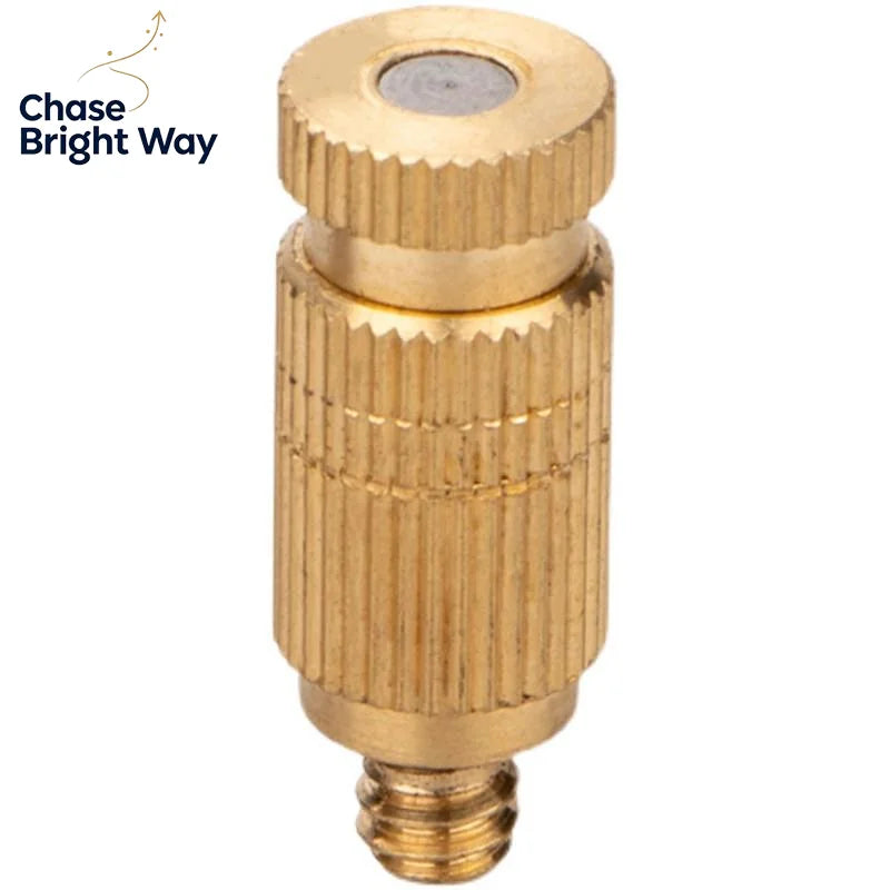 High Pressure Brass Misting Nozzle – Anti-Drip Fogging Spray Head
