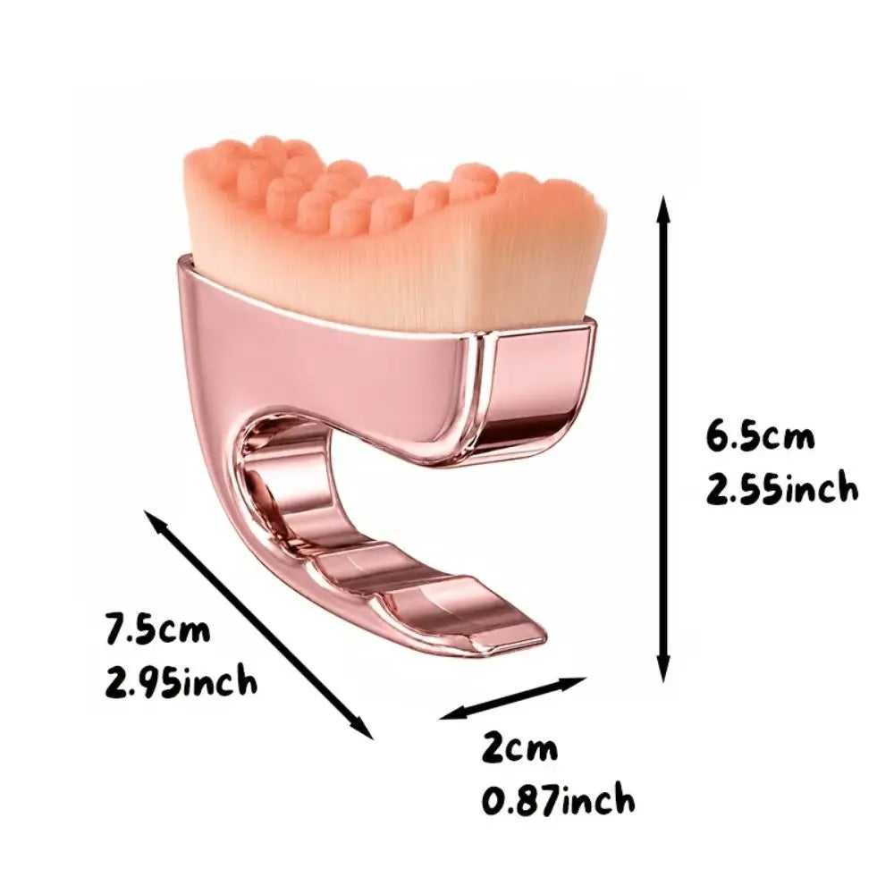 Soft Bristle Face & Neck Massage Brush | Ergonomic Handle