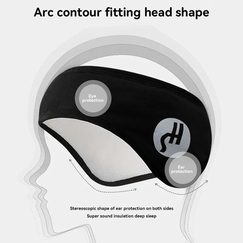 Blackout Sleep Eye Mask with Earplugs – Light & Noise Block