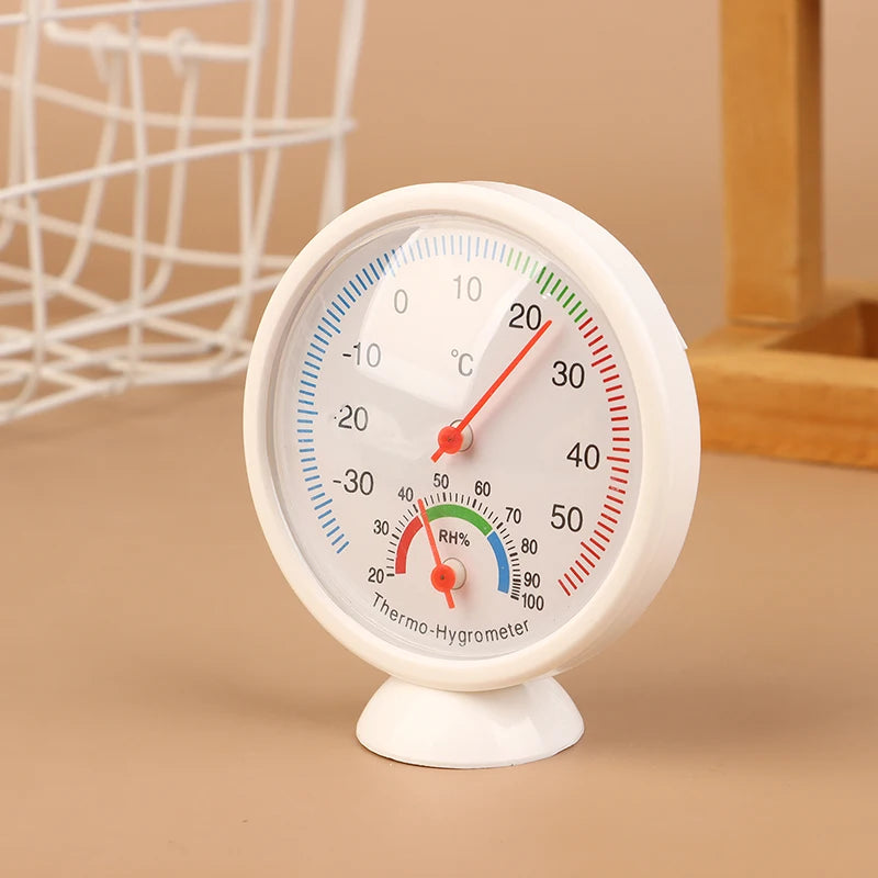 Mini Analog Thermometer Hygrometer – Bell-Shaped Garden Gauge