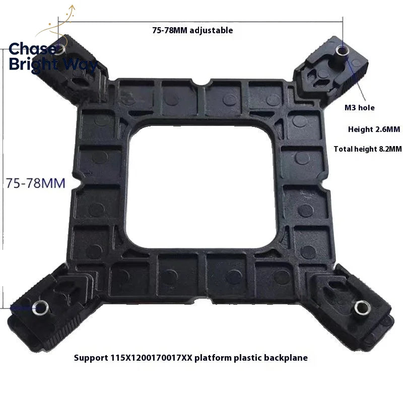 CPU Cooler Mounting Bracket Kit | LGA AM4 AM5 Backplane Set