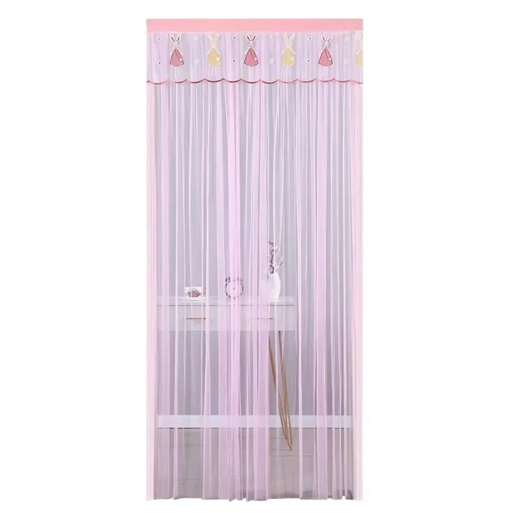 Self-Adhesive Screen Door Curtain – Lace Anti-Insect 100×200cm