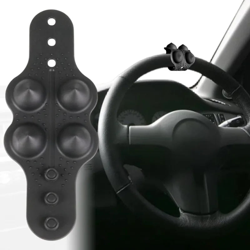 Steering Wheel Alignment Marker & Non-Slip Silicone Grip Wrap