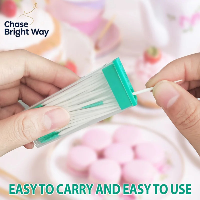 Silicone Interdental Brushes 100 Pcs – Disposable Teeth Cleaners