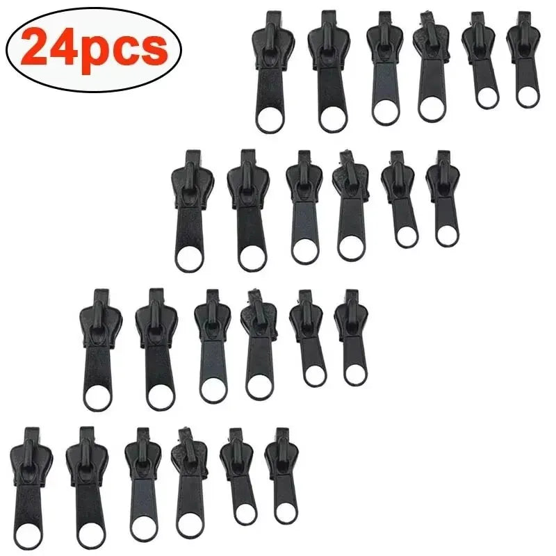 Universal Zipper Repair Kit – Instant Zip Slider Fix (6/12/24pcs)