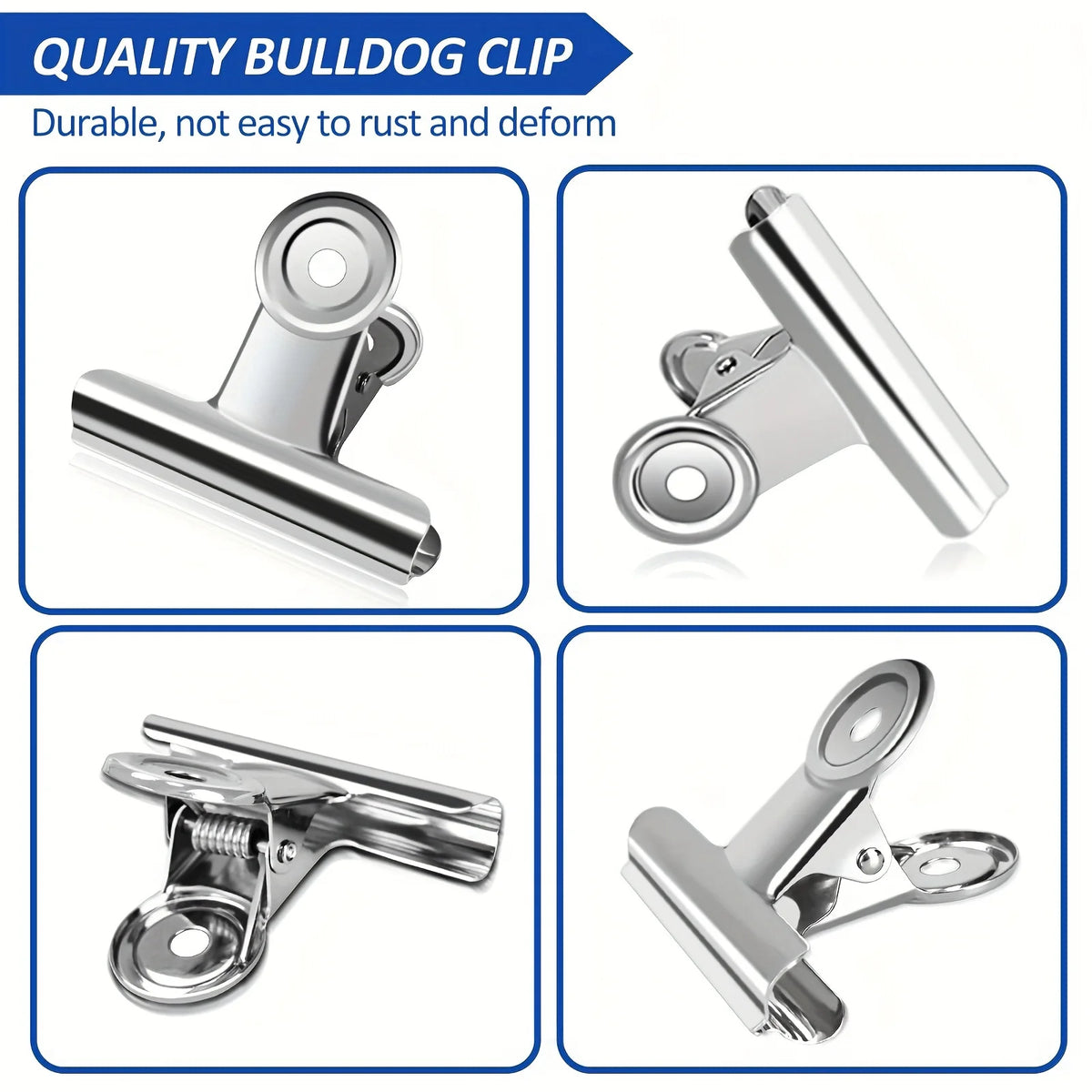 Stainless Steel Food Bag Sealing Clips – 6 or 12 Pack