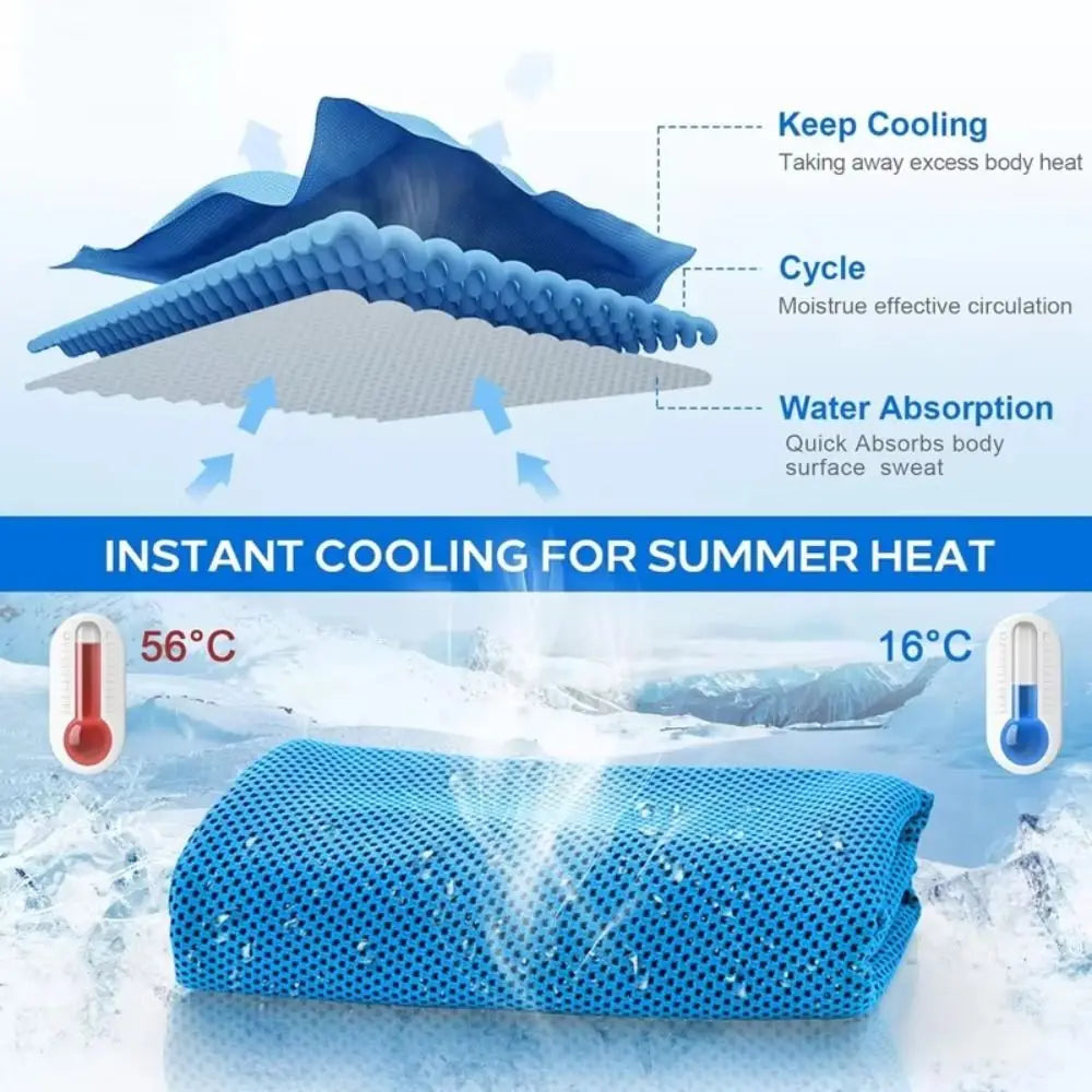 Ultra Soft Microfiber Cooling Towel – Gym, Yoga & Beach