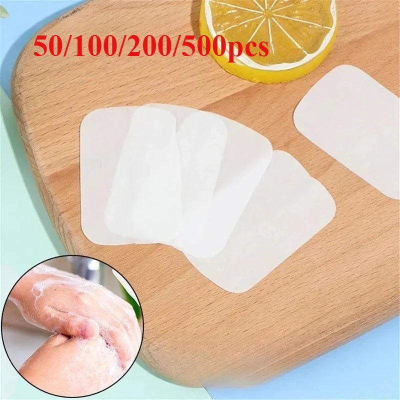 Portable Foaming Soap Sheets – Travel Hand Washing Tablets