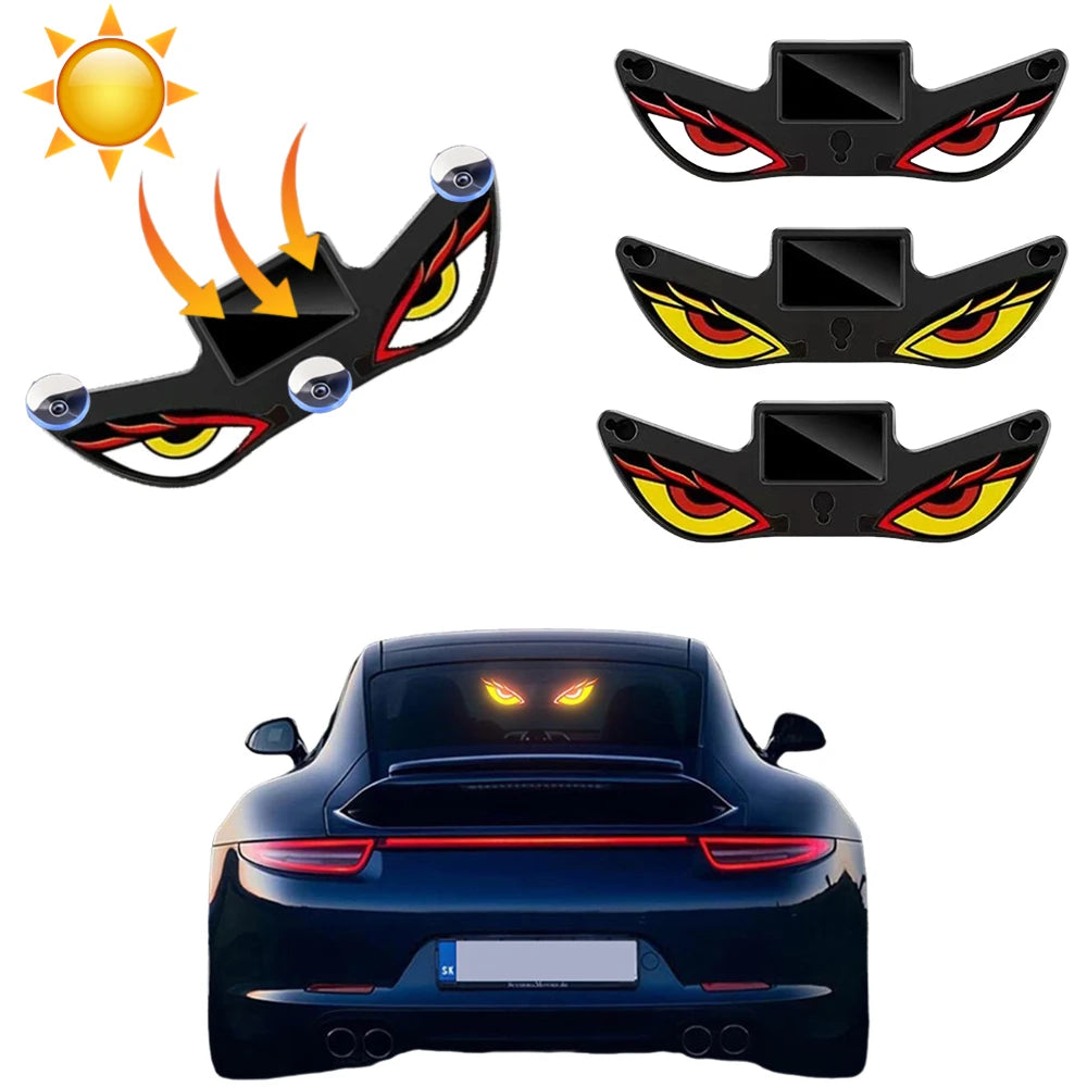 Solar Demon Eye LED Neon Light – Wireless Car Atmosphere Lamp