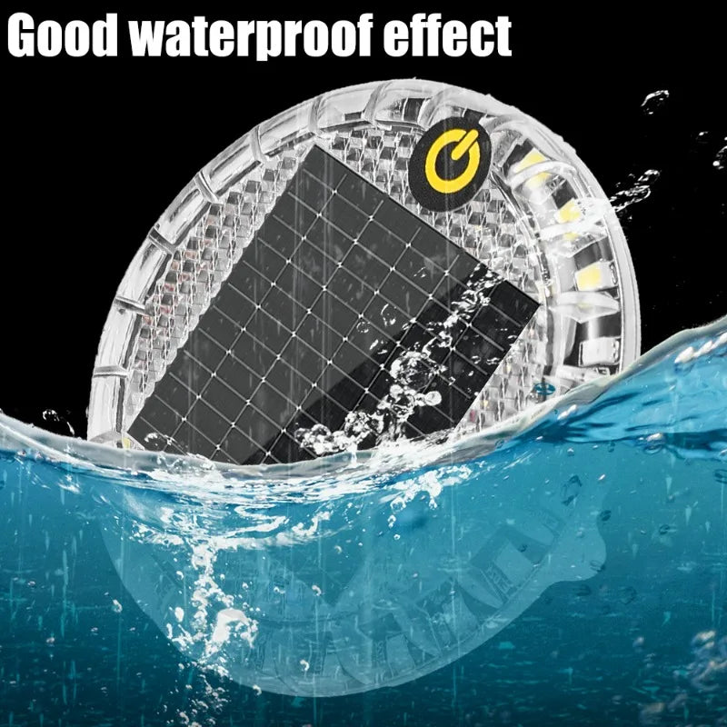 Solar LED Flashing Warning Light – Waterproof Strobe Safety Lamp