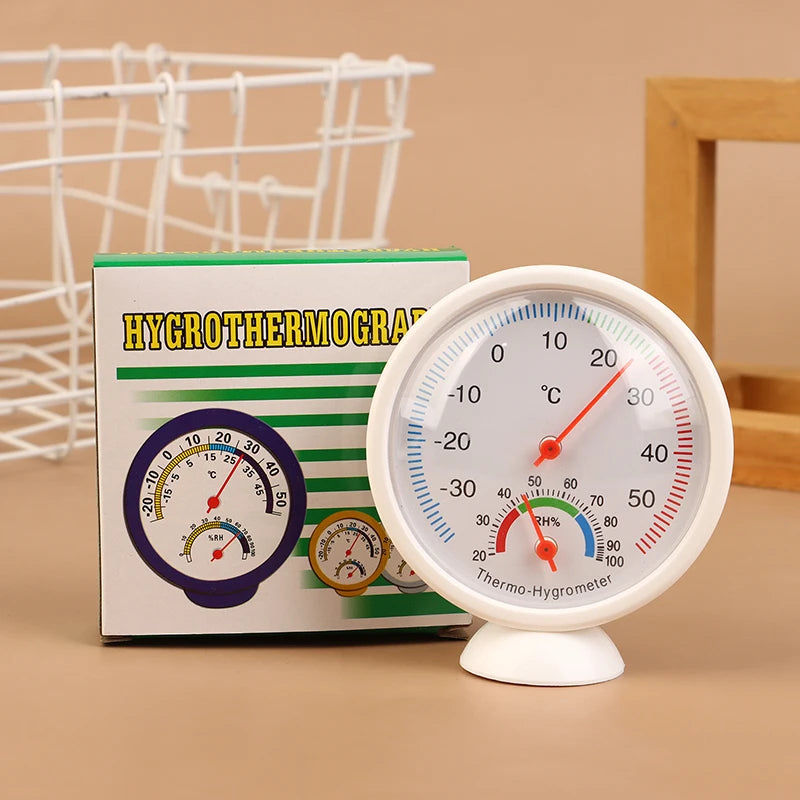 Mini Analog Thermometer Hygrometer – Bell-Shaped Garden Gauge