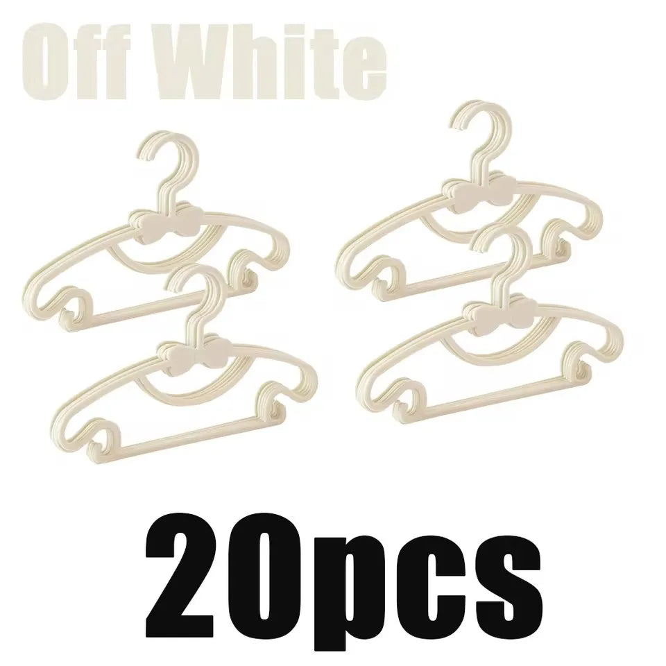 Baby & Kids Plastic Clothes Hangers – Set of 5/10/20 Pcs