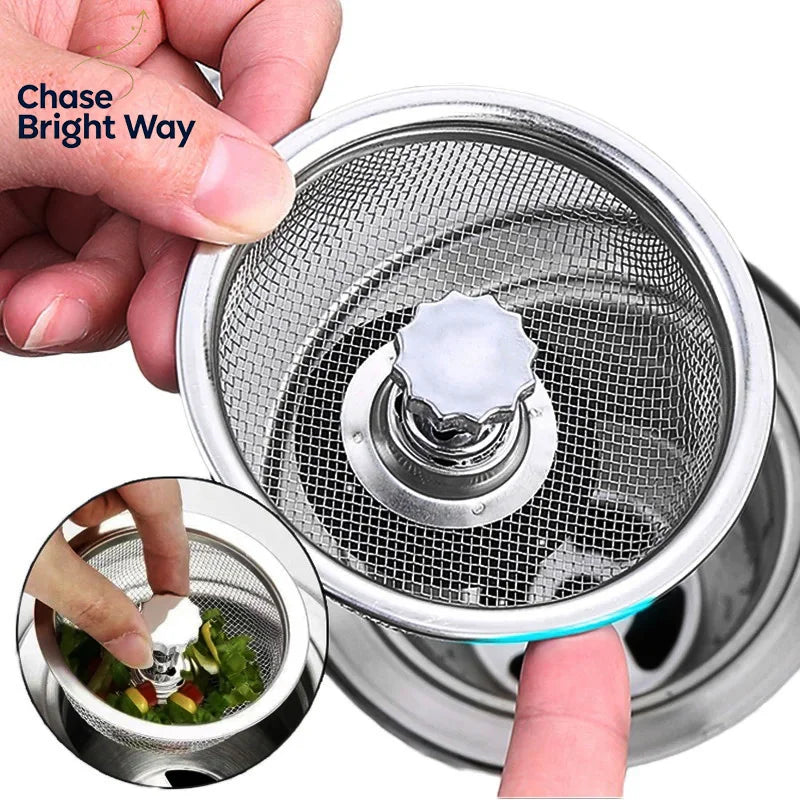 Stainless Steel Sink Strainer & Drain Hair Catcher Filter
