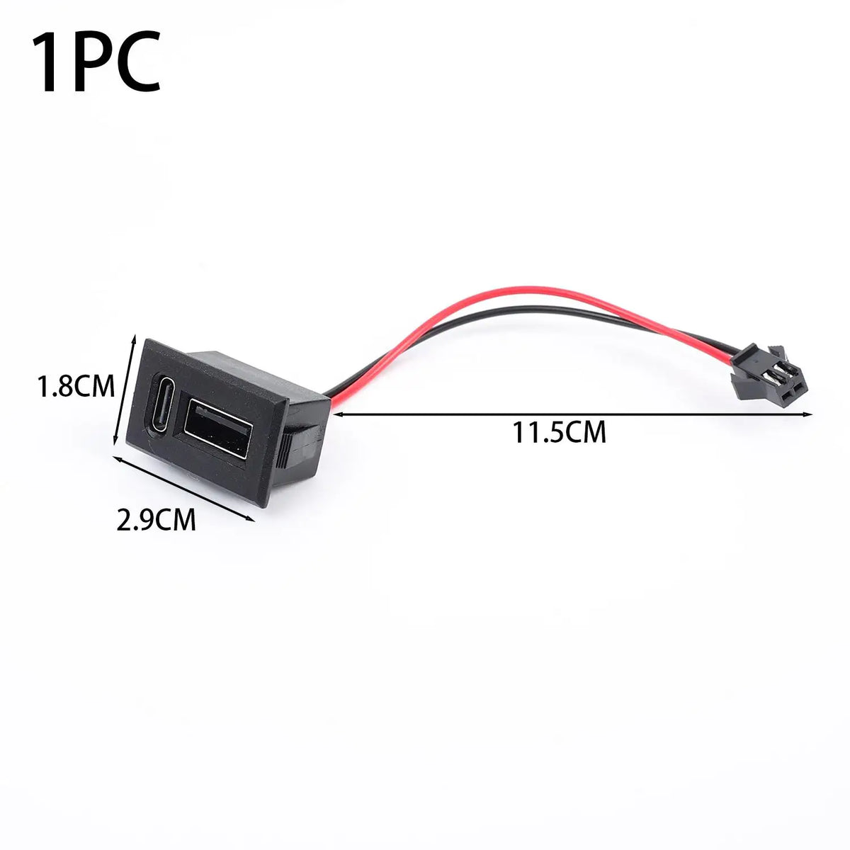 Dual USB Type-C 12V Waterproof Panel Socket – Car, Boat & RV