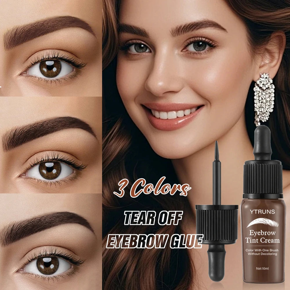 YTRUNS Peel-Off Eyebrow Tint – Waterproof Long-Lasting Brow Dye