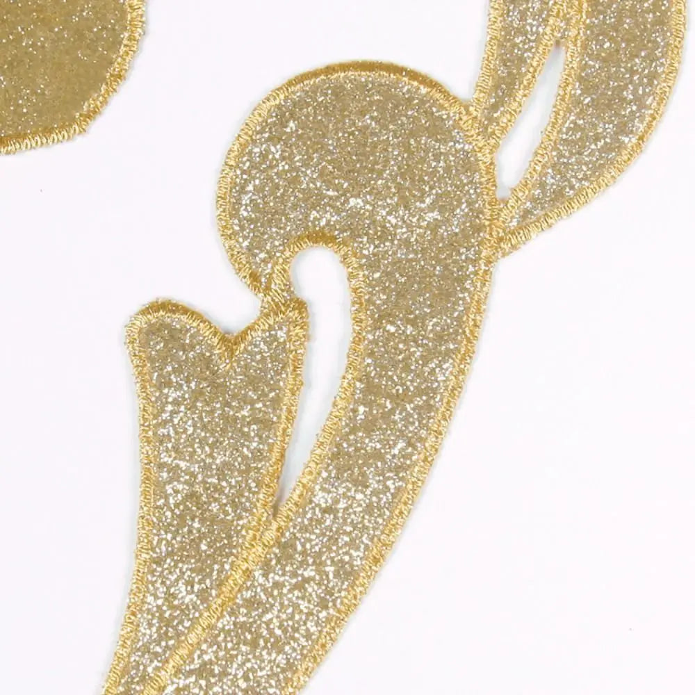 Baroque Gold & Silver Sequin Embroidery Appliqué Patches – 2 Pack