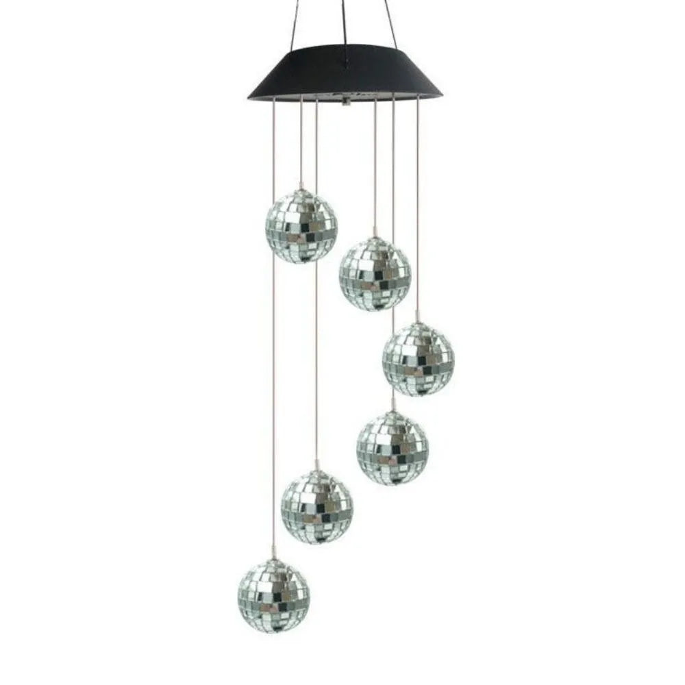 Solar Mosaic Mirror Ball Wind Chime Light | IP65 Waterproof