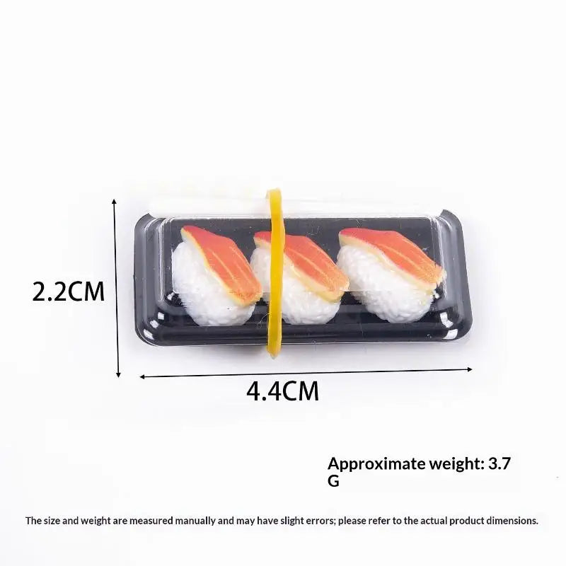 Miniature Sushi Bento Model | 1:12 Scale Dollhouse Food Prop
