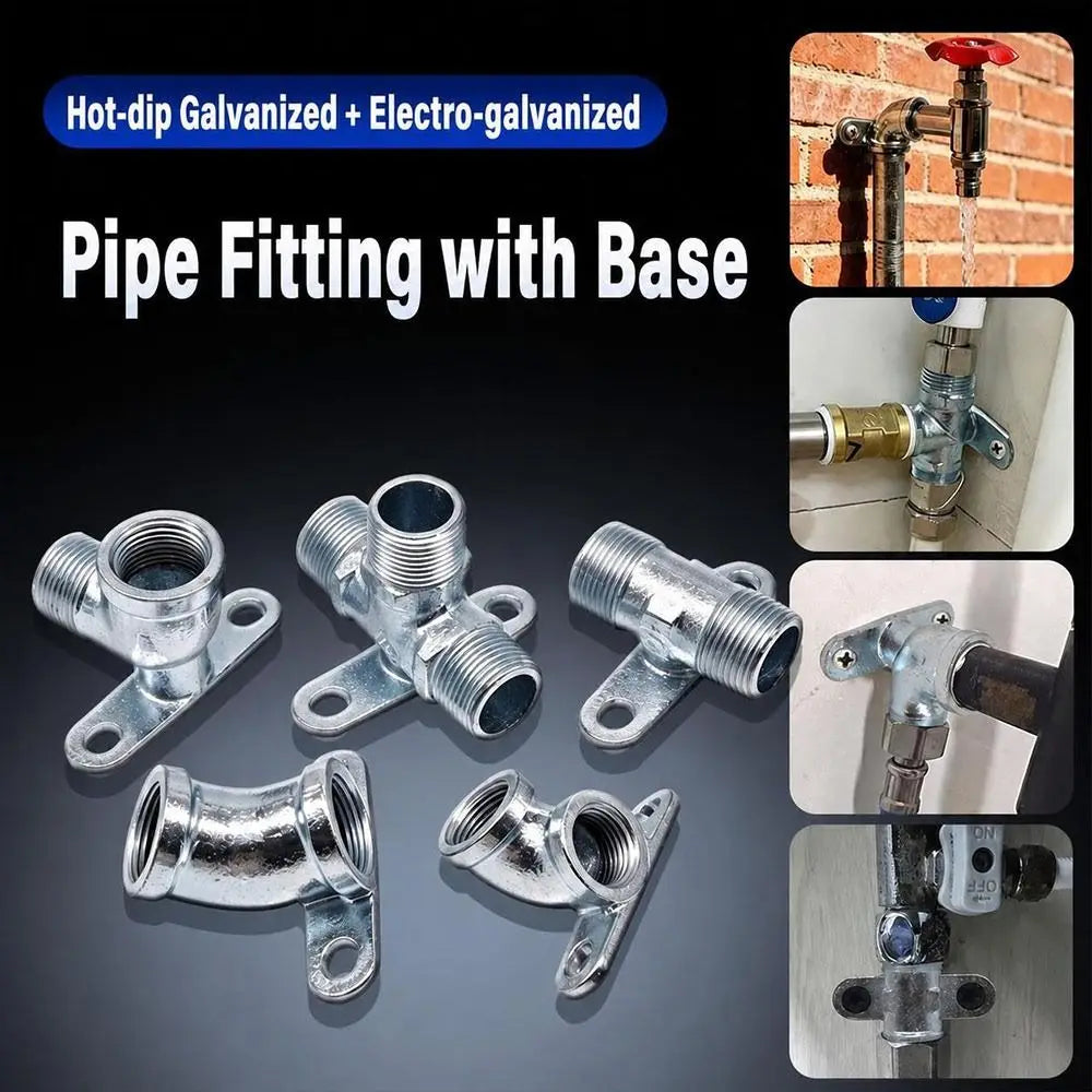 Malleable Cast Iron Wall Mount Threaded Pipe Fitting | DN15 DN20