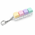 Mechanical Keyboard Fidget Keychain – LED Light-Up Press Toy