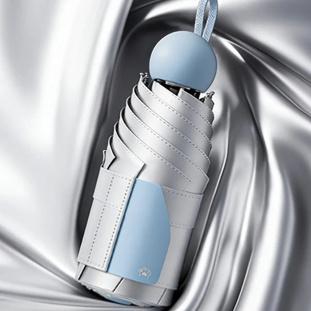 UV Protection Titanium Silver Capsule Sun Umbrella – Sun & Rain