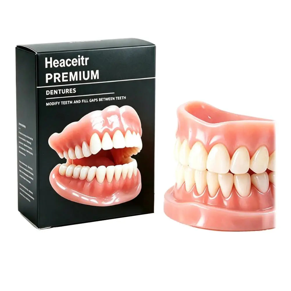 Silicone Cosmetic Denture Set – Natural Instant Smile Fit