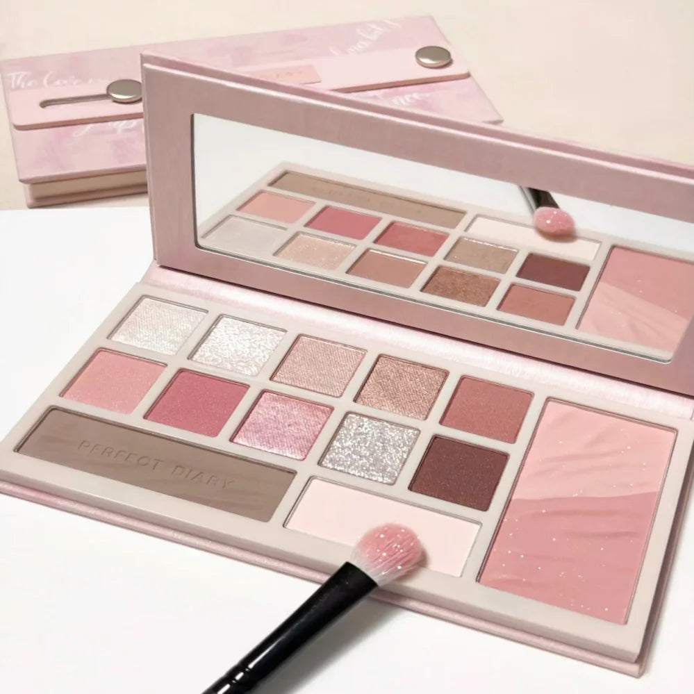 Perfect Diary All-in-One Face Palette – Eyeshadow Blush Contour