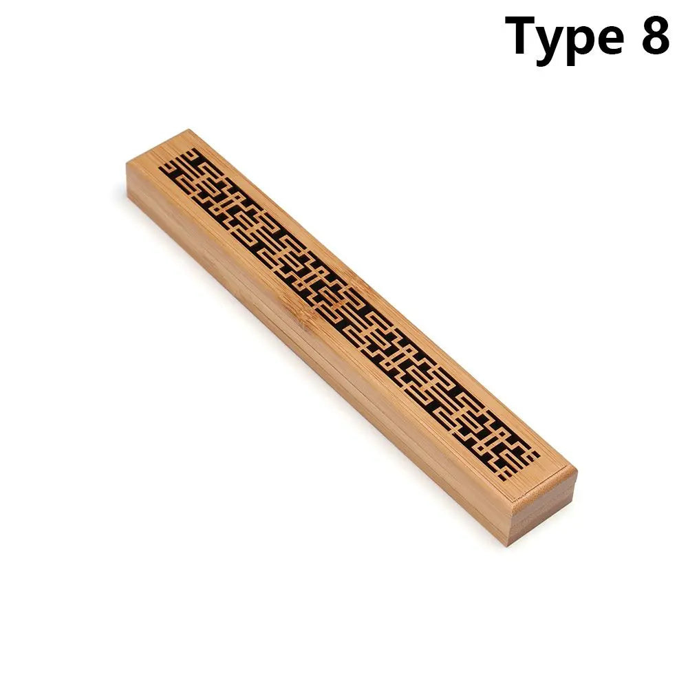 Retro Wood Incense Holder – Ash Catcher Joss Stick Censer
