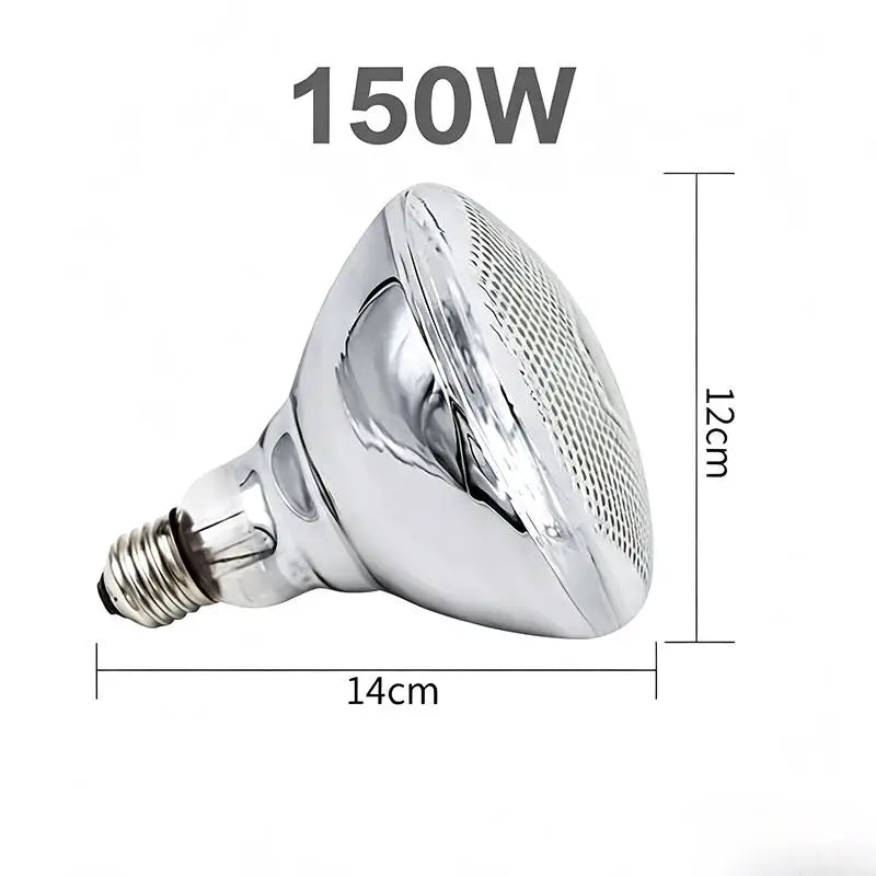 Infrared Heat Lamp Bulb 100W–250W | Poultry & Livestock Brooder
