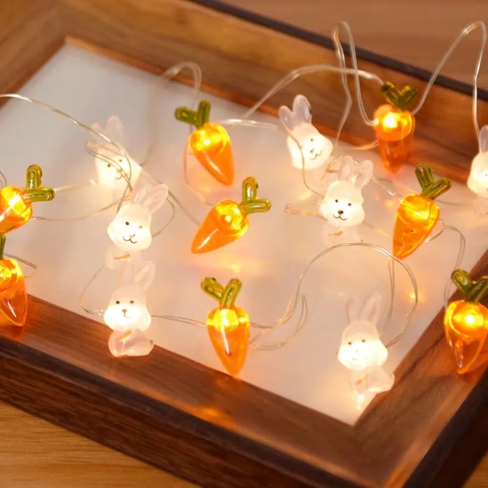 Easter LED String Lights – 2M 20 LED Bunny Fairy Light Garland