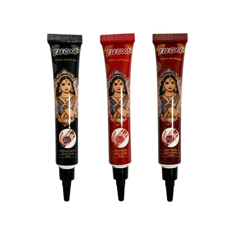 Henna Paste Cone – Black & Brown Temporary Mehndi Body Art