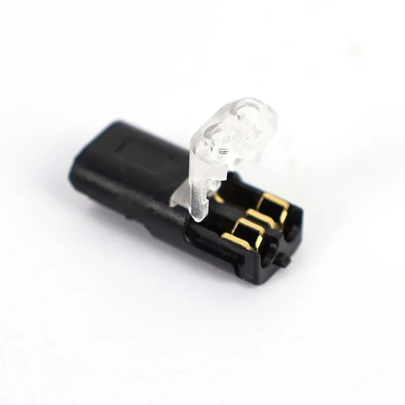 Waterproof 2-Pin Snap Wire Connectors with Locking Buckle