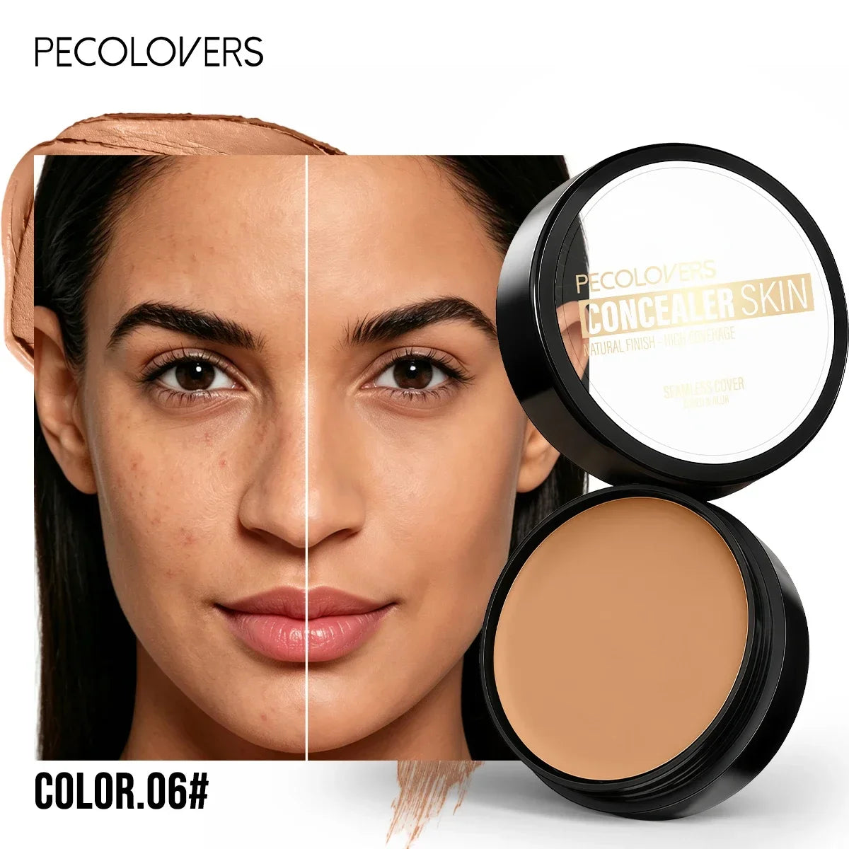 Waterproof Cream Concealer Palette – Full Coverage Contour & Highlight