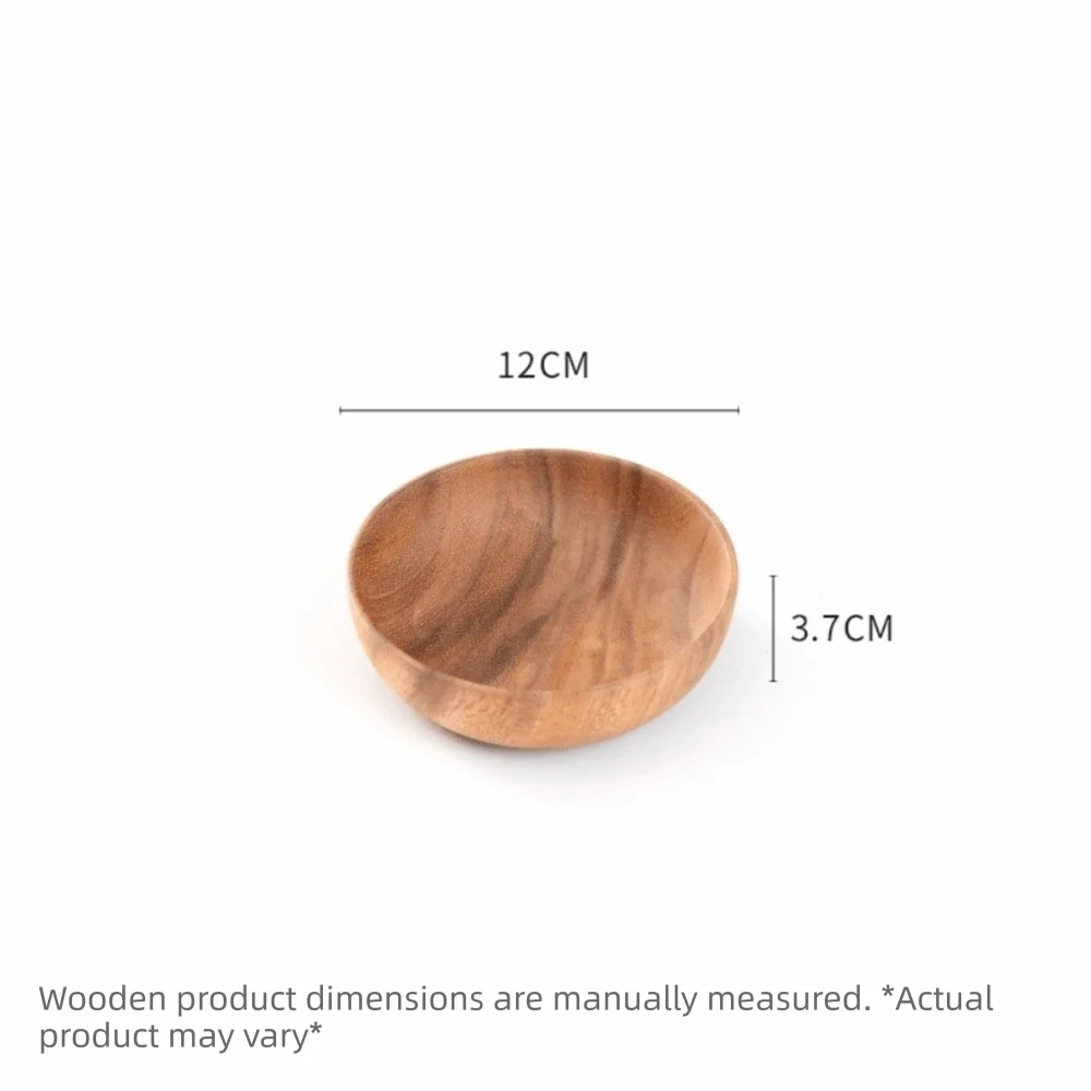 Japanese Handmade Wooden Bowl – Soup, Salad & Rice Tableware