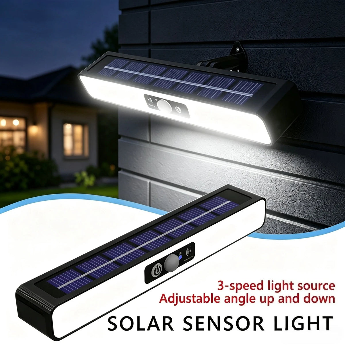 Solar Motion Sensor Clip Light – 36 LED IP65 Outdoor