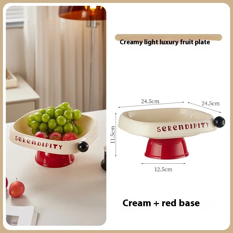 Elevated Fruit Bowl & Snack Tray with Lid | Kitchen Organizer
