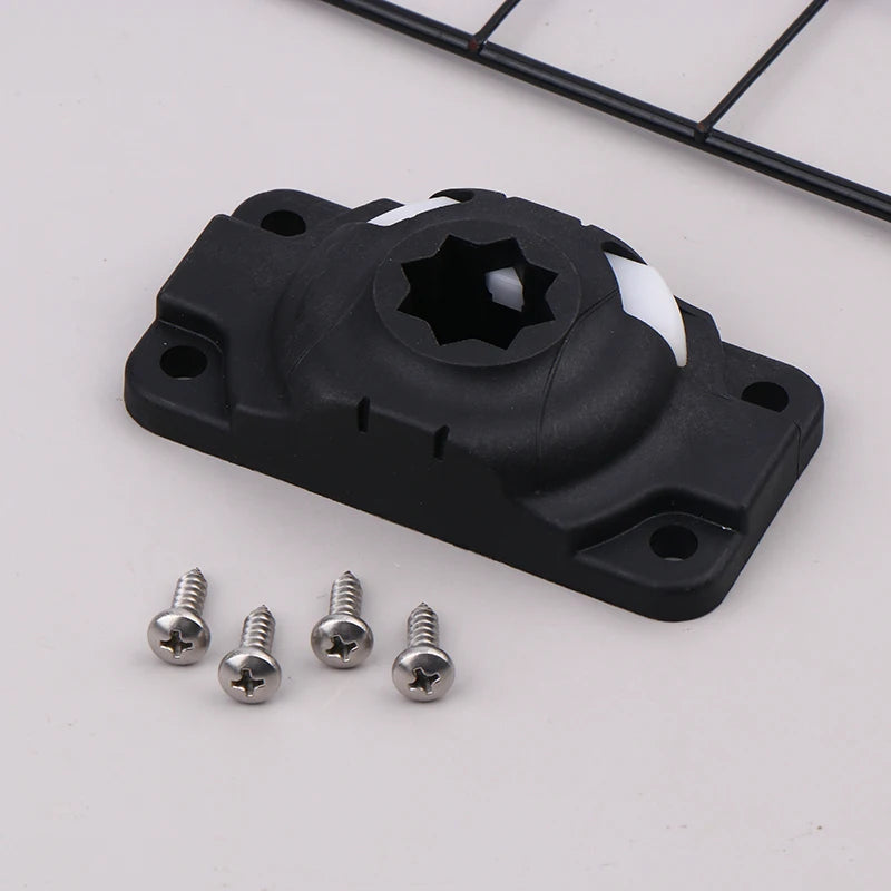 Kayak Fishing Rod Holder Slide Rail Mount Base with 4 Screws